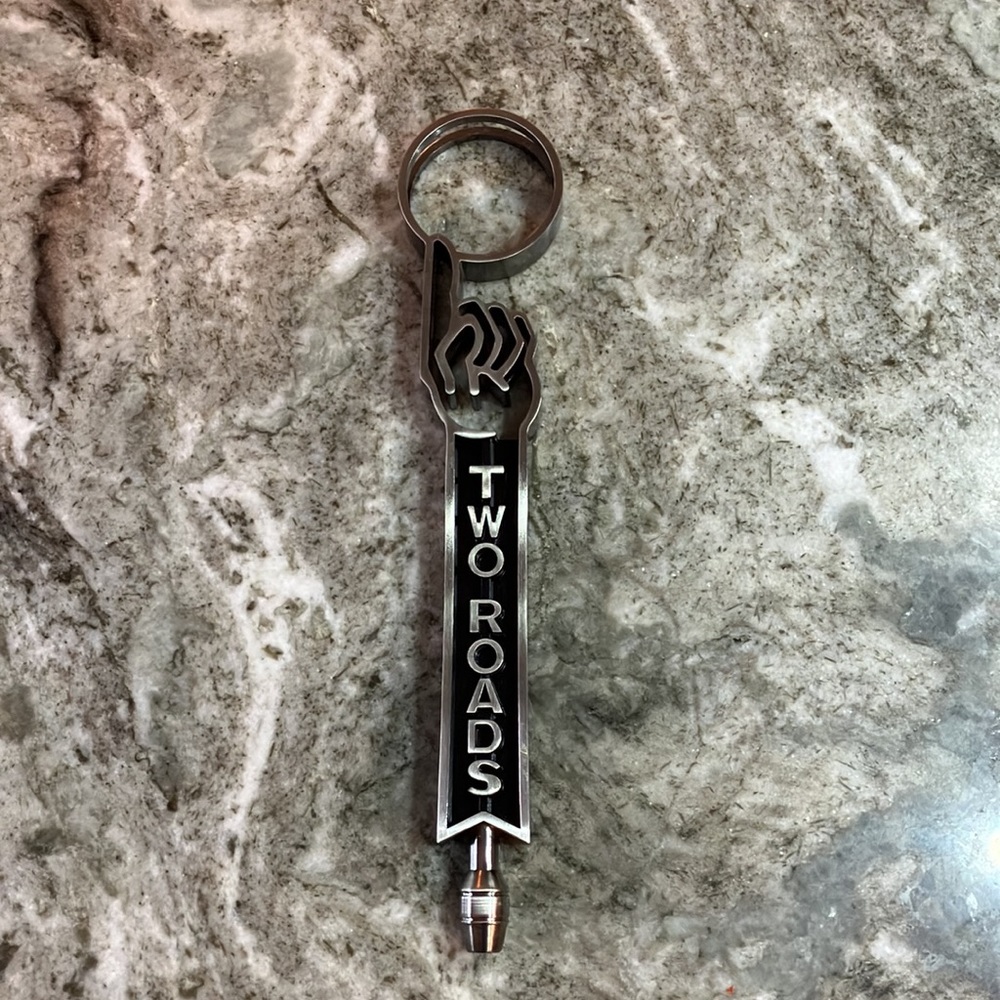 Two Roads Brewery Metal Tap Handle
